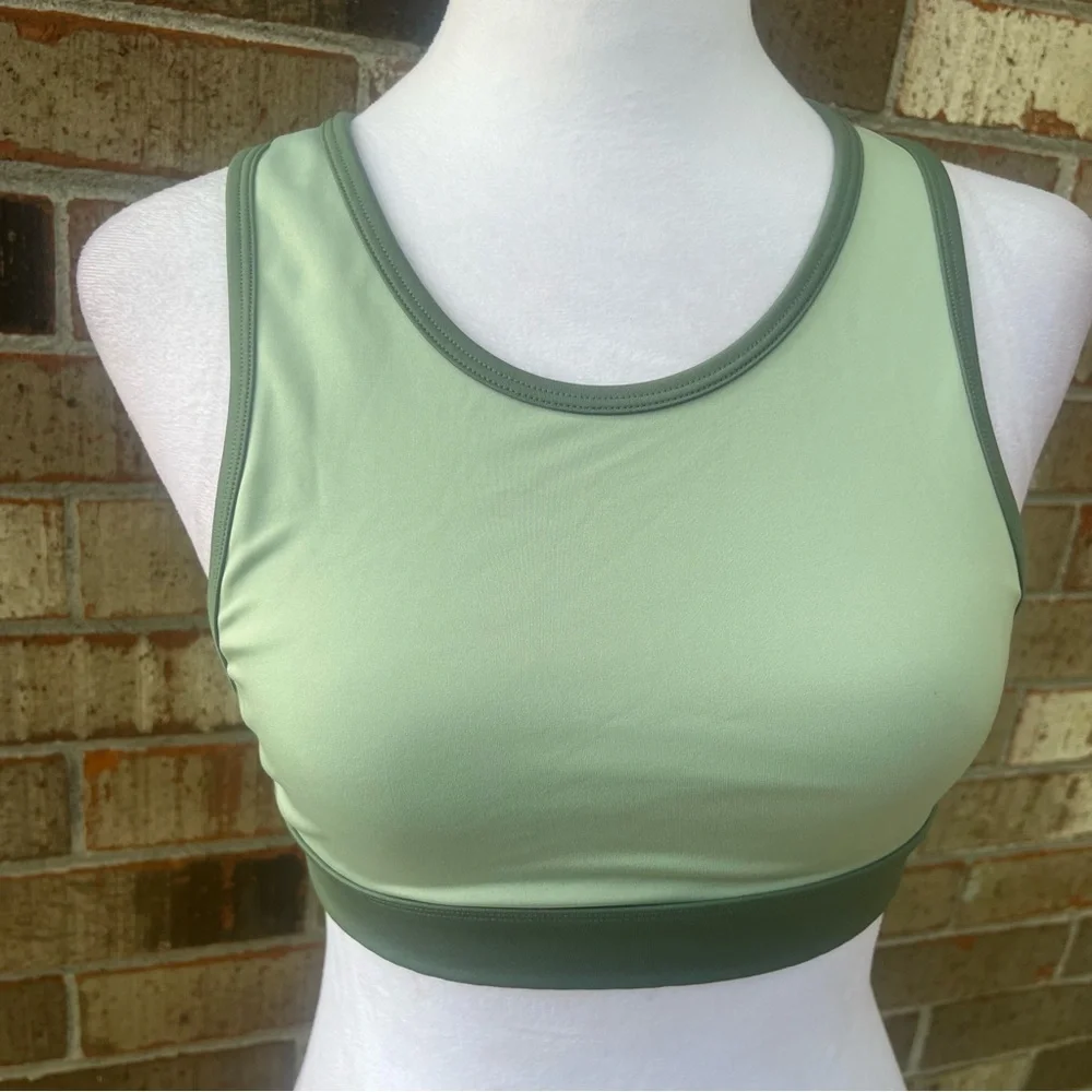 Parks Project Size Small Crop Top Sports Bra in Green Inspired by Sequoia Park